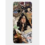 Xiaomi Redmi 14C 4G İle Uyumlu siyah Crowning Sorrow Desenli Silikon Kılıf