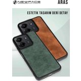 Xiaomi Redmi 14c Kılıf Aras Deri Kapak - Siyah