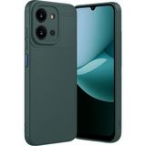 Xiaomi Redmi 15C Uyumlu Kılıf Karbon Tasarım Kamera Korumalı Silikon Telefon Kılıfı Kapak - Koyu Yeşil