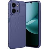Xiaomi Redmi 15C Uyumlu Kılıf Karbon Tasarım Kamera Korumalı Silikon Telefon Kılıfı Kapak - Lacivert