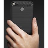 Xiaomi Redmi 4X Kilif Karbon Fiber Silikon Kapak Kilif + Nano Cam