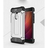 Xiaomi Redmi 5 ile uyumlu Çİft Katman Koruyucu Crash Military Tank Kılıf - Gümüş