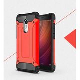 Xiaomi Redmi 5 ile uyumlu Çİft Katman Koruyucu Crash Military Tank Kılıf - Kırmızı