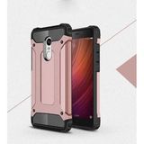 Xiaomi Redmi 5 ile uyumlu Çİft Katman Koruyucu Crash Military Tank Kılıf - Rose Gold