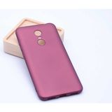 Xiaomi Redmi 5 Plus Kılıf Soft ve Pürüzsüz Yüzey Ipeksi Silikon Kapak Hopy - Mürdüm