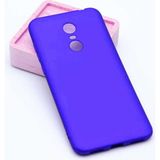 Xiaomi Redmi 5 Plus Kılıf Soft ve Pürüzsüz Yüzey Ipeksi Silikon Kapak Hopy - Saks Mavi