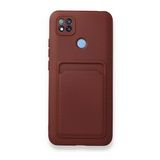 Xiaomi Redmi 9C Kelvin Kartvizitli Silikon - Bordo Kılıf