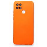 Xiaomi Redmi 9C Kılıf Premium Rubber Silikon Fosfor Turuncu SE1694