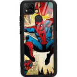 Xiaomi Redmi 9c Spider-man Örümcek Adam Tasarımlı Glossy Telefon Kılıfı Siyah