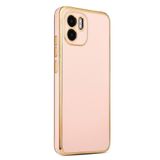 Xiaomi Redmi A1 Kılıf Kamera Korumalı Altın Kenar Tasarım Silikon
