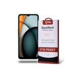 Xiaomi Redmi A3 4G ile Uyumlu Temperli Ekran Koruyucu Kırılmaz Cam Ekonomik 3'lü Paket