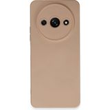 Xiaomi Redmi A3 4g Kılıf Nano Içi Kadife Silikon - Pudra - 1 - Renkli