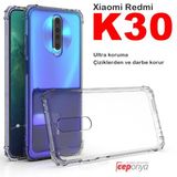 Xiaomi Redmi K30 Koseleri Airbagli Tamamen Seffaf Anti Sok Kilif