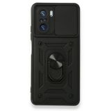 Xiaomi Redmi K40 Kılıf Pars Lens Yüzüklü Standlı Silikon Kılıf