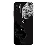Xiaomi Redmi Note 10 5G İle Uyumlu Siyah Ç Harfli Wild Lovers Desenli Silikon Kılıf