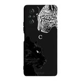 Xiaomi Redmi Note 10 Pro İle Uyumlu Siyah C Harfli Wild Lovers Desenli Silikon Kılıf