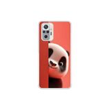 Xiaomi Redmi Note 10 Pro Uyumlu Şeffaf Kılıf 4 Peluş Panda Tasarımlı
