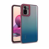 Xiaomi Redmi Note 10S İle Uyumlu Kılıf Kamera Çıkıntılı Arkası Şeffaf Köşeleri Parlak Renkli Işlemeli Flora Kapak