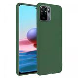 Xiaomi Redmi Note 10S İnce Mat Silikon Kılıf Haki