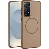 Xiaomi Redmi Note 11 Pro Uyumlu Kılıf Zebana Mono M-Safe Silikon Kılıf Desert Titanyum - Çöl Titanyum