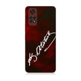 Xiaomi Redmi Note 11 Uyumlu Atatürk İmzası Kırmızı Fon Desenli Silikon Kılıf Çok Renkli