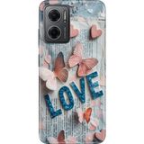 Xiaomi Redmi Note 11E Kılıf Desenli Baskılı Tpu Rubber Kapak Love Painting - 001-Renkli