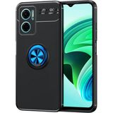 Xiaomi Redmi Note 11E Kılıf Mnc Ravel Silikon Kapak-Siyah-Mavi