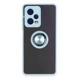 Xiaomi Redmi Note 12 5G Uyumlu Kılıf Montreal Yüzüklü Silikon Kapak - Buz Mavi