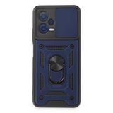 Xiaomi Redmi Note 12 5G Uyumlu Kılıf Pars Lens Yüzüklü Silikon - Lacivert