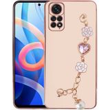 Xiaomi Redmi Note 12 Pro 4G Kılıf El Tutamaçlı Kamera Korumalı Mnc Taka Silikon Kapak-Pembe