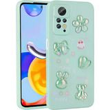 Xiaomi Redmi Note 12 Pro 4G Kılıf Kabartma Figürlü Parlak Mnc Toys Silikon Kapak-Açık Yeşil