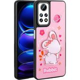 Xiaomi Redmi Note 12 Pro 4g Kılıf Parlayan Kabartmalı Ikonik Figürlü Ecrz Amas Silikon Kapak-Pembe