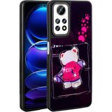 Xiaomi Redmi Note 12 Pro 4g Kılıf Parlayan Kabartmalı Ikonik Figürlü Ecrz Amas Silikon Kapak-Siyah