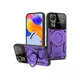 Xiaomi Redmi Note 12 Pro 4G Uyumlu Kılıf Joy Lens Standlı Kapak - Mor