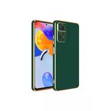 Xiaomi Redmi Note 12 Pro 4G Uyumlu Kılıf Parlak Kenarlı Altın Işlemeli Kamera Korumalı Kapak