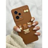Xiaomi Redmi Note 12 Pro 5g Ayıcık Kiraz Kız Toy Story Şeker Desenli Kahverengi Toy Bear Kılıf
