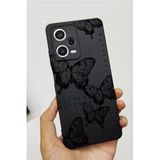 Xiaomi Redmi Note 12 Pro 5G İle Uyumlu Desenli Telefon Kılıfı PDNG01 Kapak Buterflay