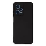 Xiaomi Redmi Note 12 Pro 5G ile uyumlu Kapak İçi Kadife Kamera Korumalı Lansman Silikon Kılıf - Siyah