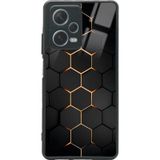 Xiaomi Redmi Note 12 Pro 5g Yellow Carbon Tasarımlı Glossy Telefon Kılıfı Siyah