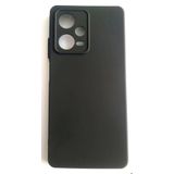 Xiaomi Redmi Note 12 Pro 5G Yumusak Kilif Mat Siyah Kadife Hissiyat