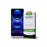 Xiaomi Redmi Note 12 Pro ile Uyumlu Temperli Ekran Koruyucu Kırılmaz Cam Ekonomik 5'li Paket