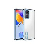 Xiaomi Redmi Note 12 Pro Uyumlu 4G Kılıf Lens Korumalı Logo Gösteren Parlak Kenarlı Kapak (Omega)
