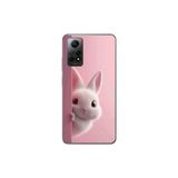 Xiaomi Redmi Note 12 Pro Uyumlu Şeffaf Kılıf 5 Peluş Tavşan Tasarımlı