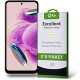 Xiaomi Redmi Note 12s İle Uyumlu Temperli Ekran Koruyucu Kırılmaz Cam Ekonomik 5'li Paket