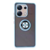 Xiaomi Redmi Note 13 4G Kılıf Montreal Yüzüklü Silikon Kapak - Buz Mavi