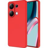 Xiaomi Redmi Note 13 4g Kılıf Yumuşak Silikon Kamera Korumalı Lansman Ogaa - Kırmızı