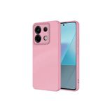 Xiaomi Redmi Note 13 ile uyumlu Kapak İçi Kadife Kamera Korumalı Lansman Silikon Kılıf - Pembe