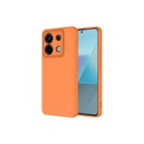 Xiaomi Redmi Note 13 ile uyumlu Kapak İçi Kadife Kamera Korumalı Lansman Silikon Kılıf - Turuncu