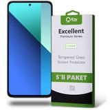 Xiaomi Redmi Note 13 ile Uyumlu Temperli Ekran Koruyucu Kırılmaz Cam Ekonomik 5'li Paket
