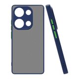 Xiaomi Redmi Note 13 Pro 4G İle Uyumlu Kılıf Mat Kamera Korumalı Renkli Tuşlu Sert Silikon Hux Kapak